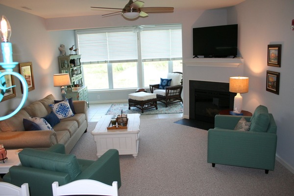Bright, inviting living room