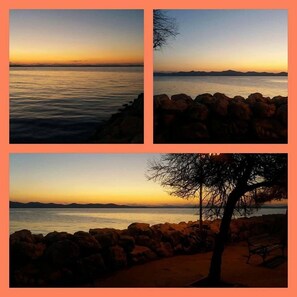 Vue sur la plage/lâocĂ©an