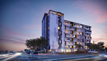 Front of property – evening/night