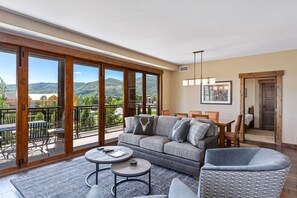 TV, fireplace, foosball