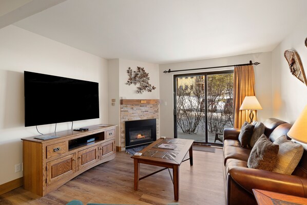 TV, fireplace, DVD player