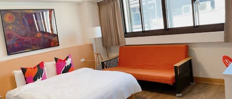 Deluxe Quadruple Room, 2 Double Beds (No parking) | 1 bedroom, premium bedding, desk, blackout drapes