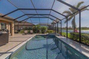 A heated pool
