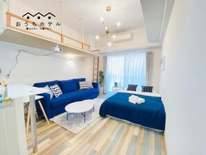 Studio with Balcony 603 | Desk, iron/ironing board, free WiFi, bed sheets - OUCHI HOTEL Otemachi (Hiroshima)
