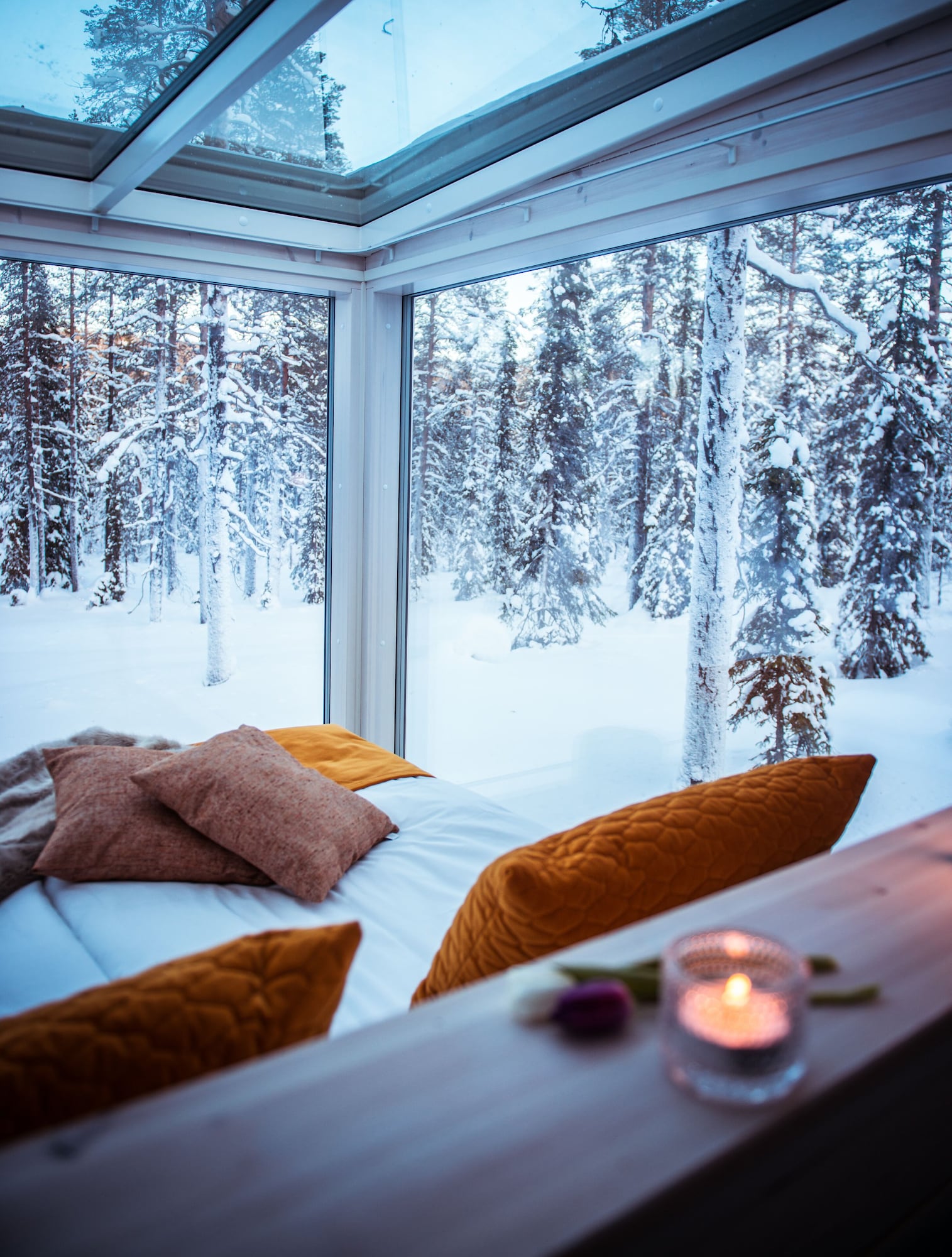 Glass Cabin | Ropa de cama de alta calidad, escritorio y insonorización