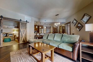 TV, fireplace, DVD player, table football