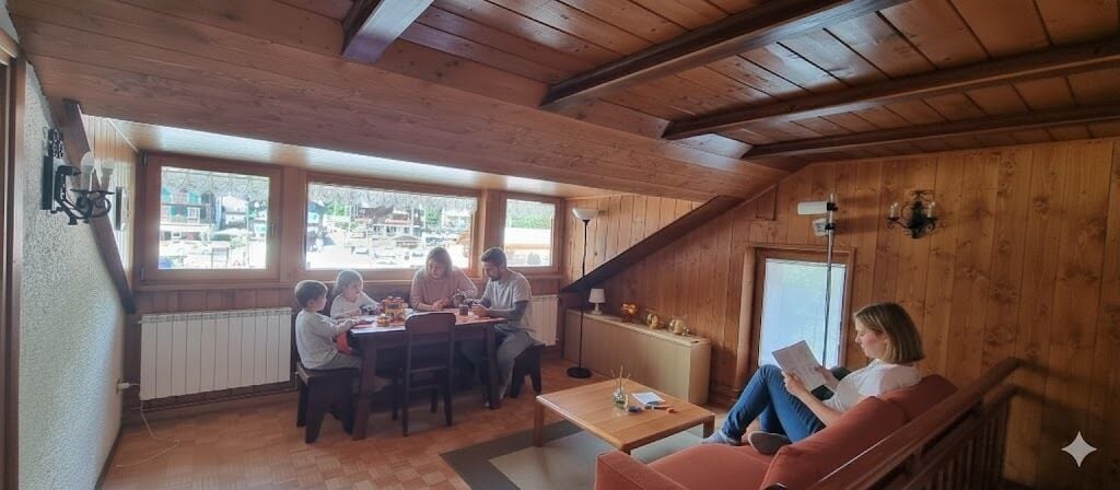 Apartment, 2 Bedrooms, Mountain View (Piazza 2) | Living area | TV