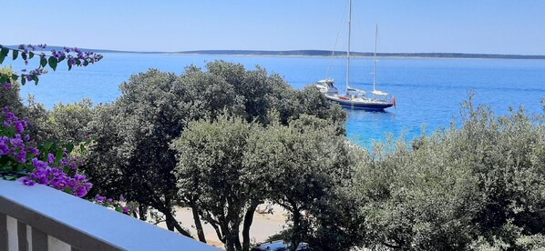 Property grounds - Holiday apartment "Mia" with view of the water (Mandre)