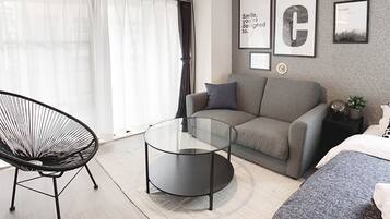 Estúdio, sacada (501) | Área de estar