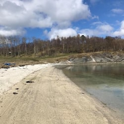 Private beach, fishing
