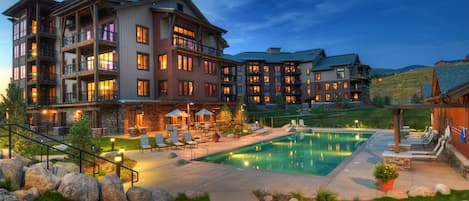 A heated pool