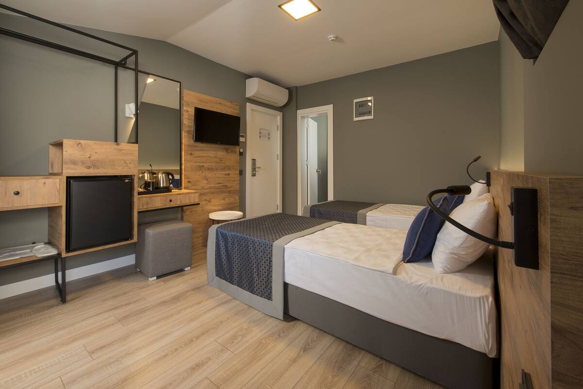 Family Studio Suite | Egyptian cotton sheets, premium bedding, down comforters