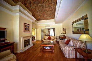 TV, fireplace, DVD player, books