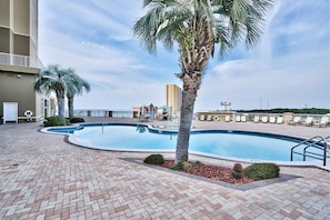 A heated pool - BEACHFRONT CONDO OPEN FOR SUMMER!GREAT VIEWS!! (Panama City Beach)