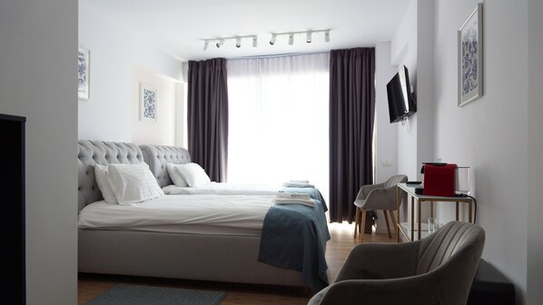 스탠다드룸, 싱글침대 2개, 금연 | 미니바, 암막 커튼, 방음 설비, 무료 WiFi