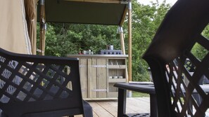 Family Tent | Terrace/patio - Safaritent at Camping De Gronselenput (Wijlre)