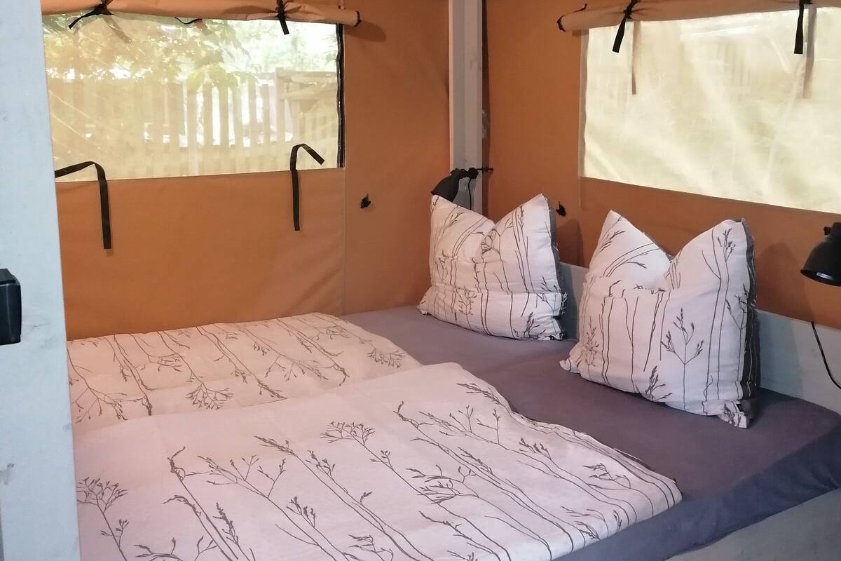 Tent (Safaritent 4 personen incl. sanitair) | Cots/infant beds