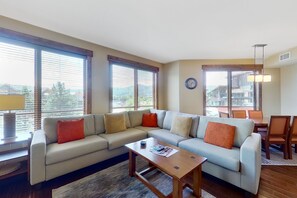 TV, fireplace, DVD player, table football