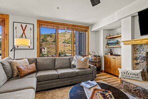 TV, fireplace, stereo