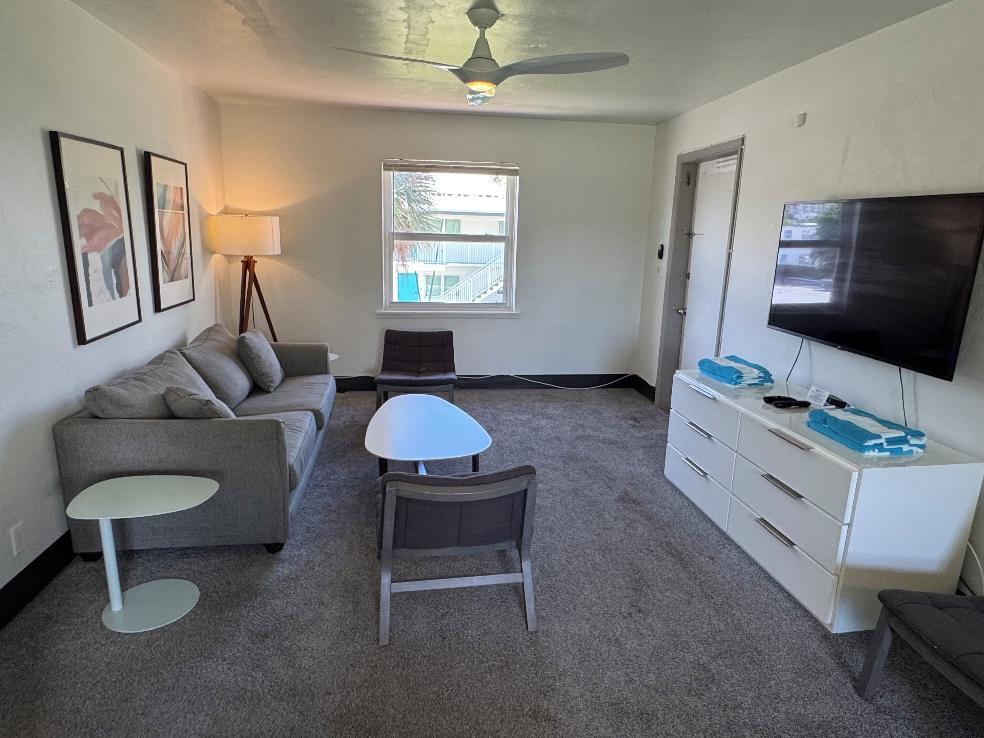 family suite | living area | 55-inch smart tv with cable channels, tv