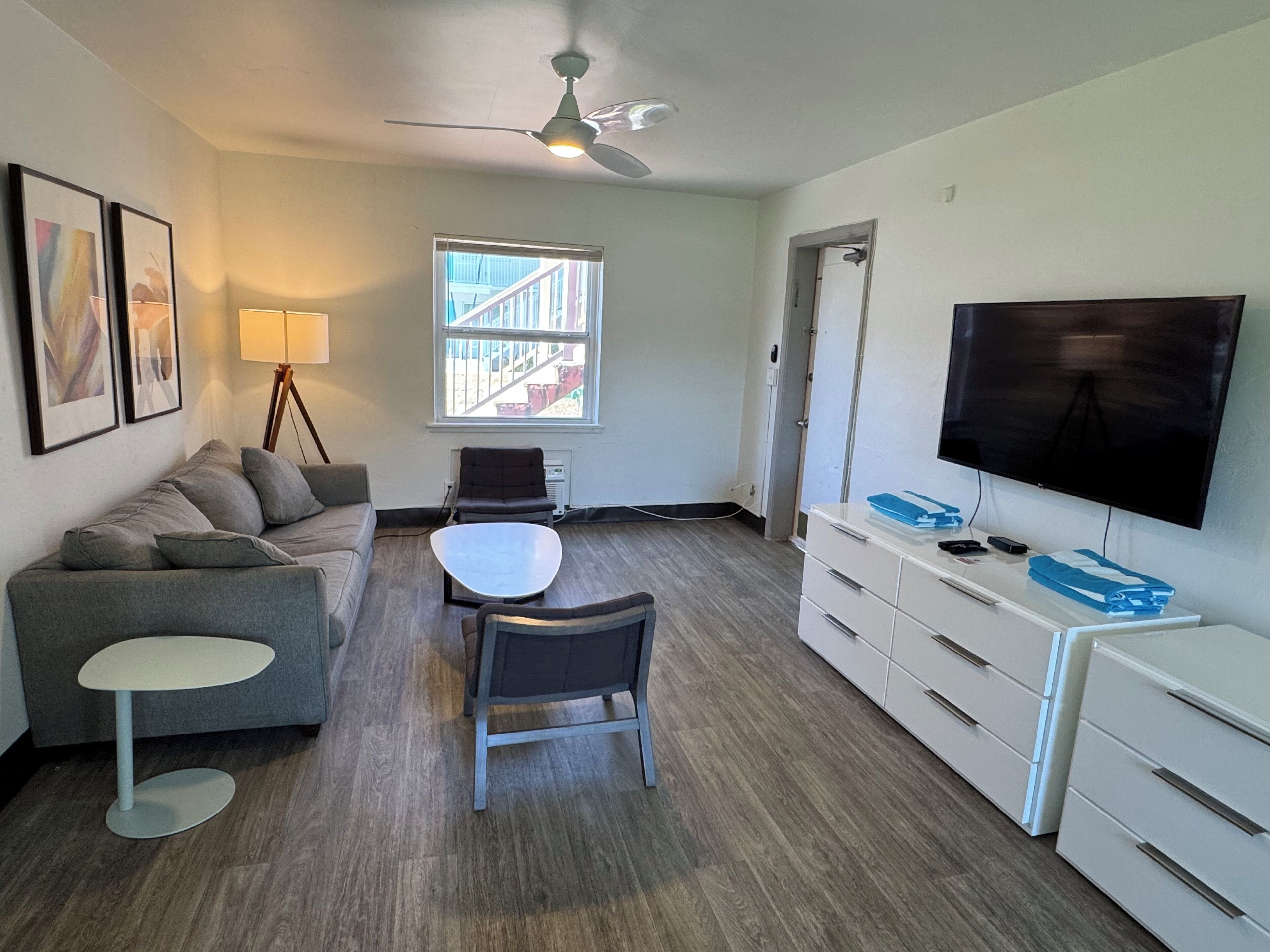 family suite | living area | 55-inch smart tv with cable channels, tv
