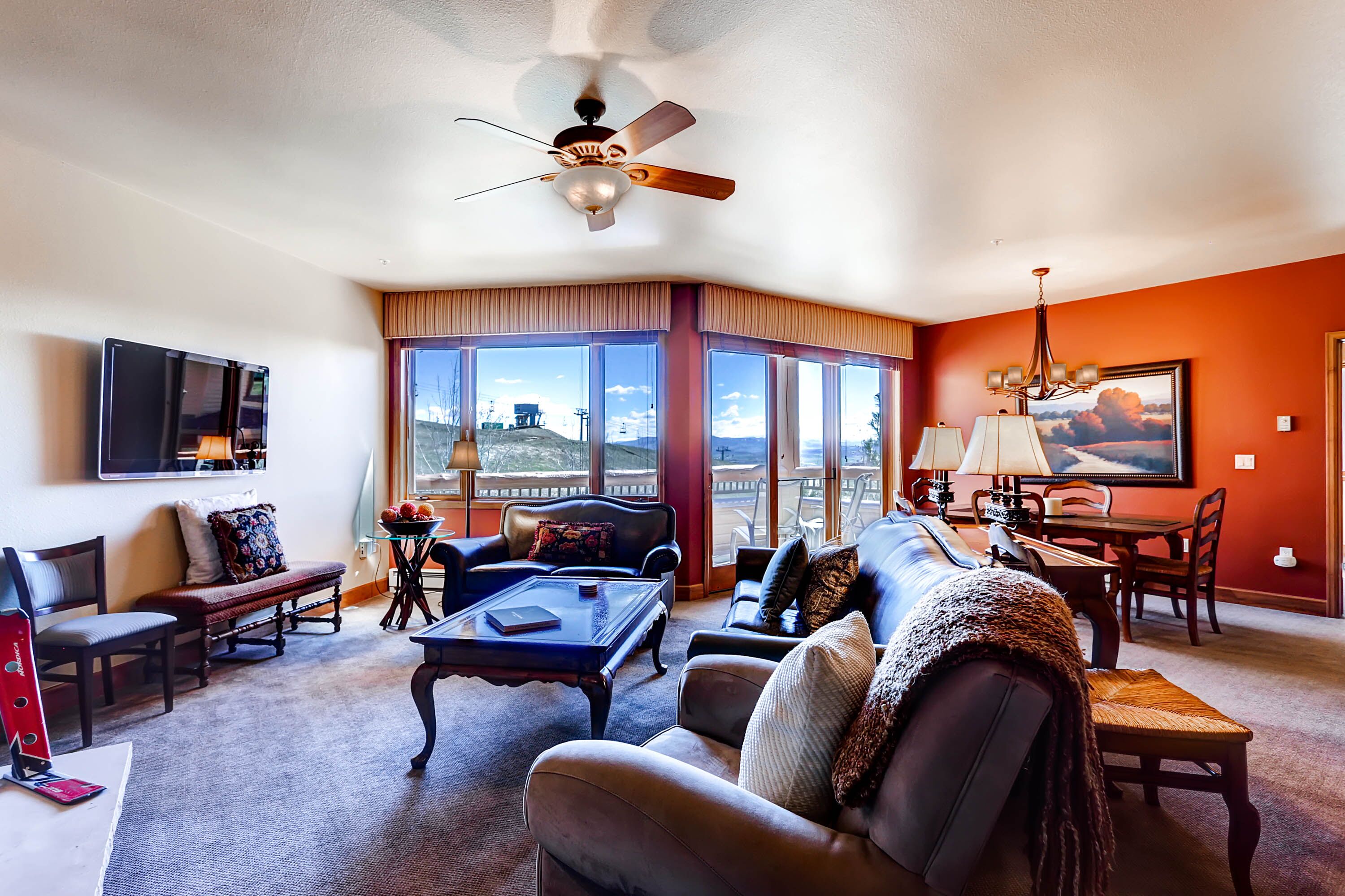 TV, fireplace, DVD player