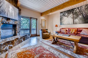 TV, fireplace, DVD player