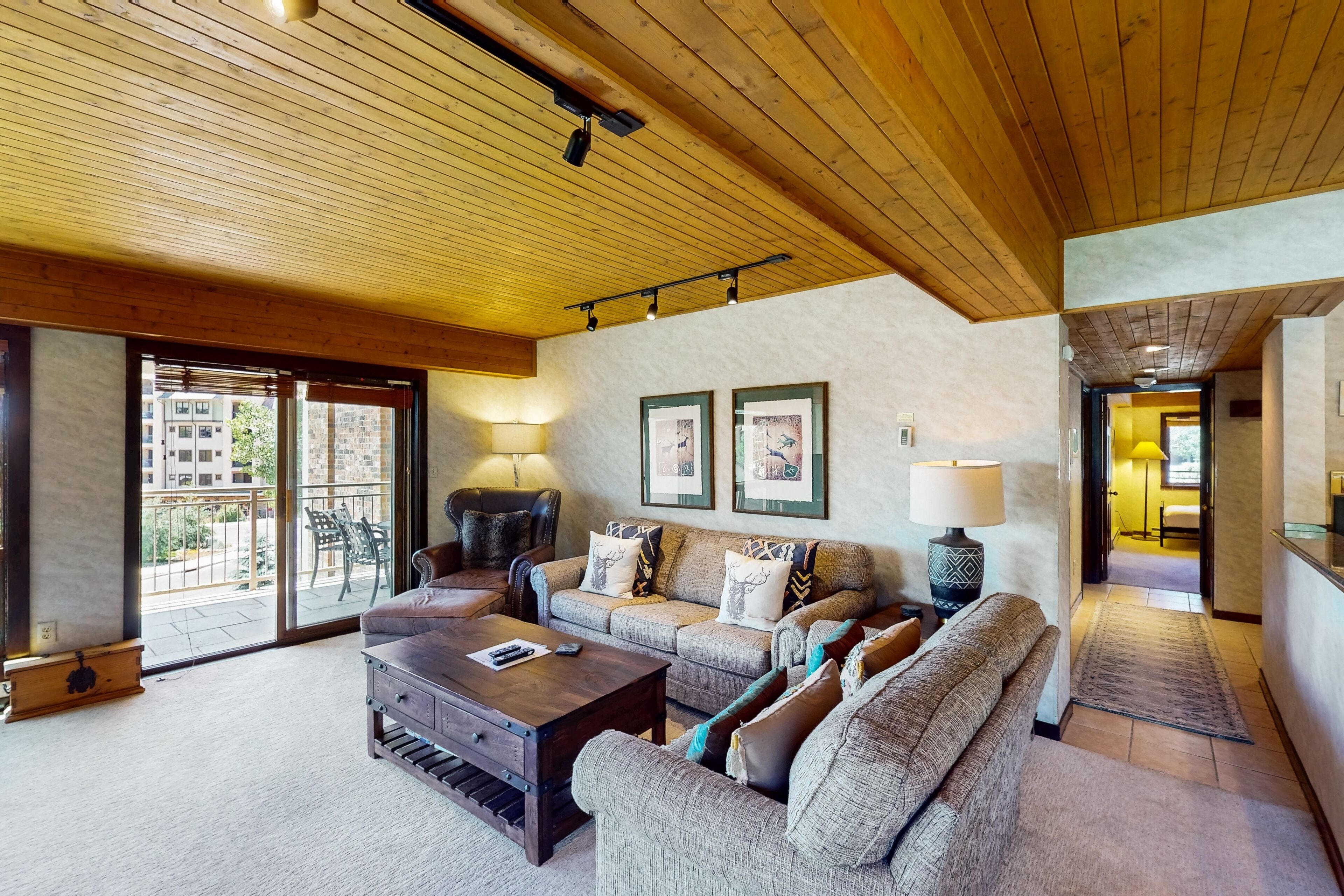 TV, caminetto, lettore DVD