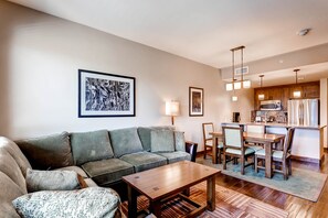 TV, fireplace, table football