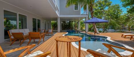 Una piscina climatizada