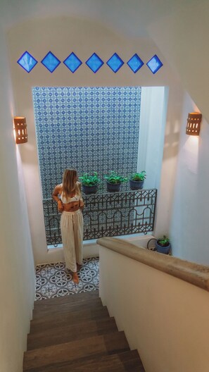 Handrails in stairways - Casa Tortugas Boutique Hotel, A Hidden Gem in Cancun (Cancun)