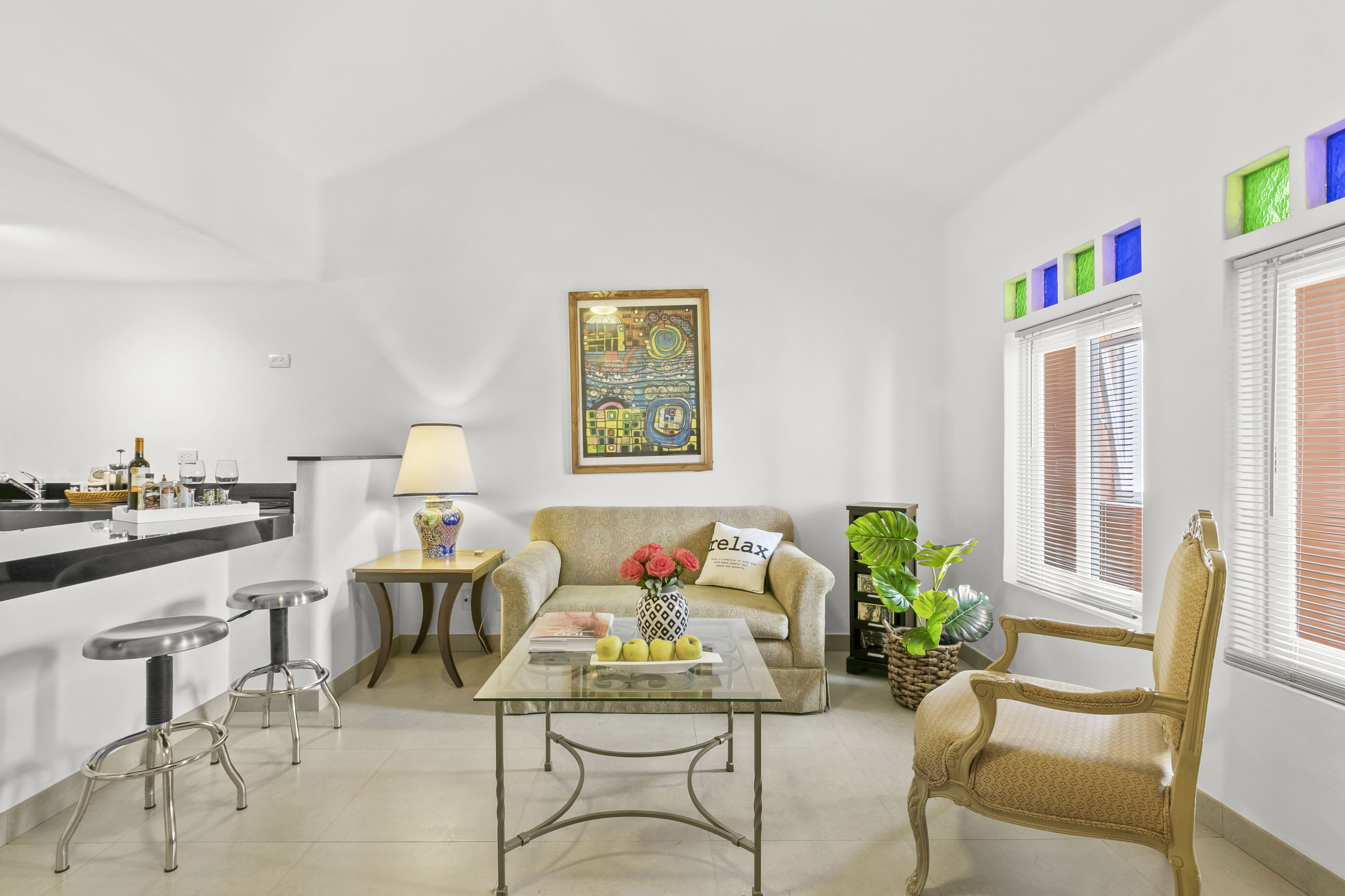 economy suite, 2 double beds, kitchen | living area | tv, netflix, streaming services