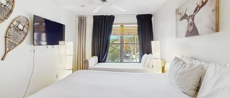 2 quartos, ferros/tábuas de passar roupa, acesso de cortesia à internet