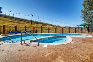 Una piscina riscaldata