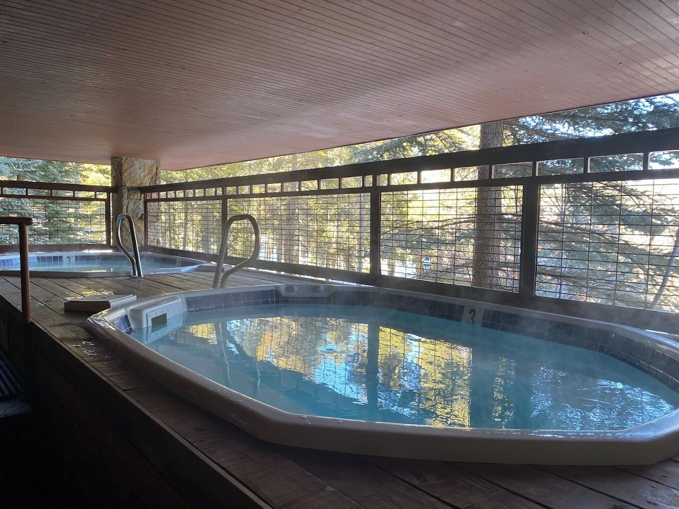 Indoor pool, outdoor pool