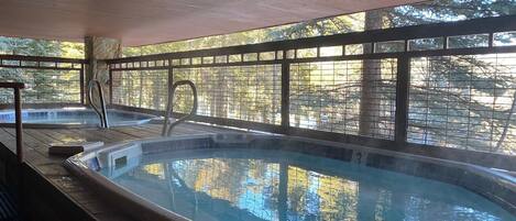 Indoor pool, outdoor pool
