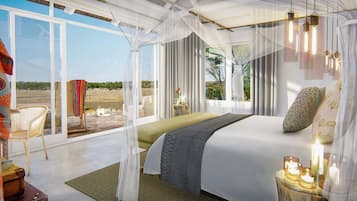 Honeymoon Suite | 1 bedroom, desk, iron/ironing board, bed sheets