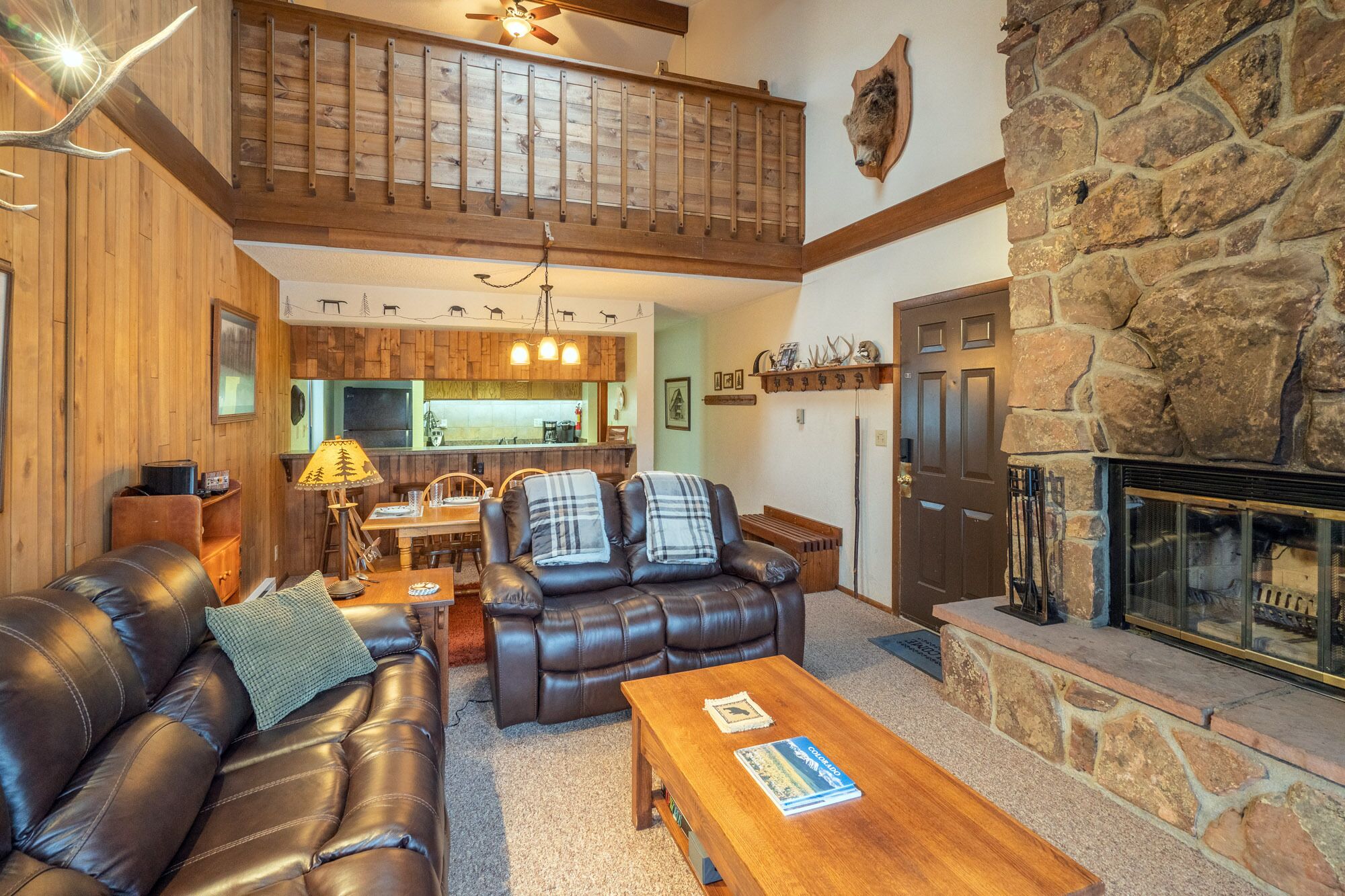 TV, fireplace, DVD player, ping pong