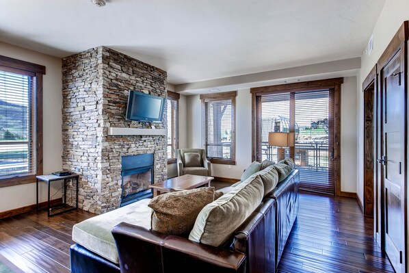 TV, fireplace, DVD player, table football