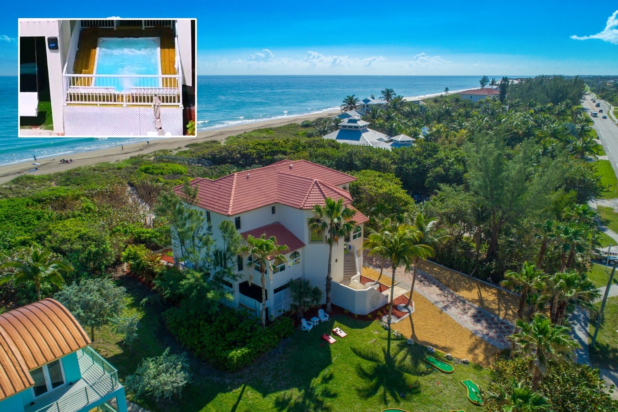 Del Mar al Cielo:  Luxury Beachfront Estate ON the Beach! w/elevator+pool!