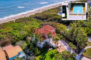 Exterior - Del Mar al Cielo: Luxury Beachfront Estate ON the Beach! w/elevator+pool! (Stuart)