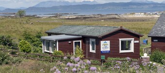 Private holiday lodge with fabulous views "over the sea to Skye"