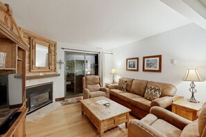 TV, fireplace, DVD player