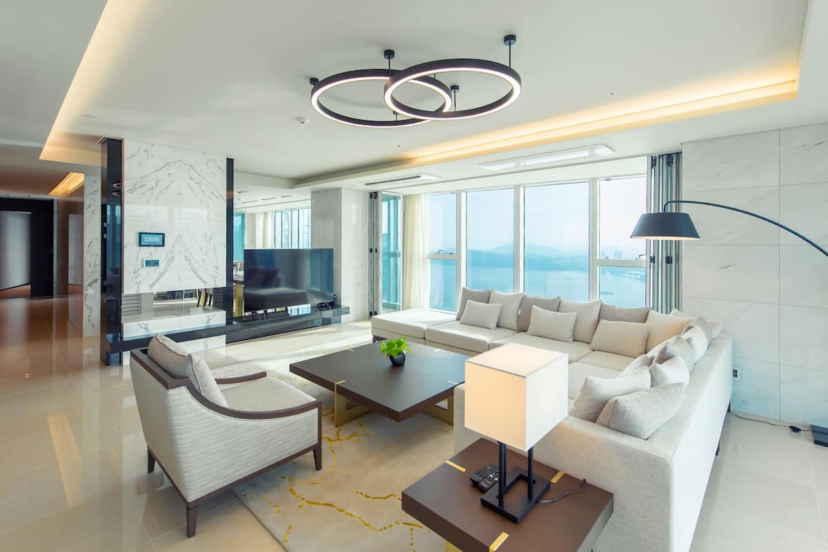 Penthouse (Haeundae Beach View) | 3 camere, biancheria da letto di alta qualità, una cassaforte in camera