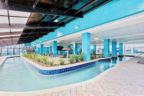 Indoor pool, a heated pool