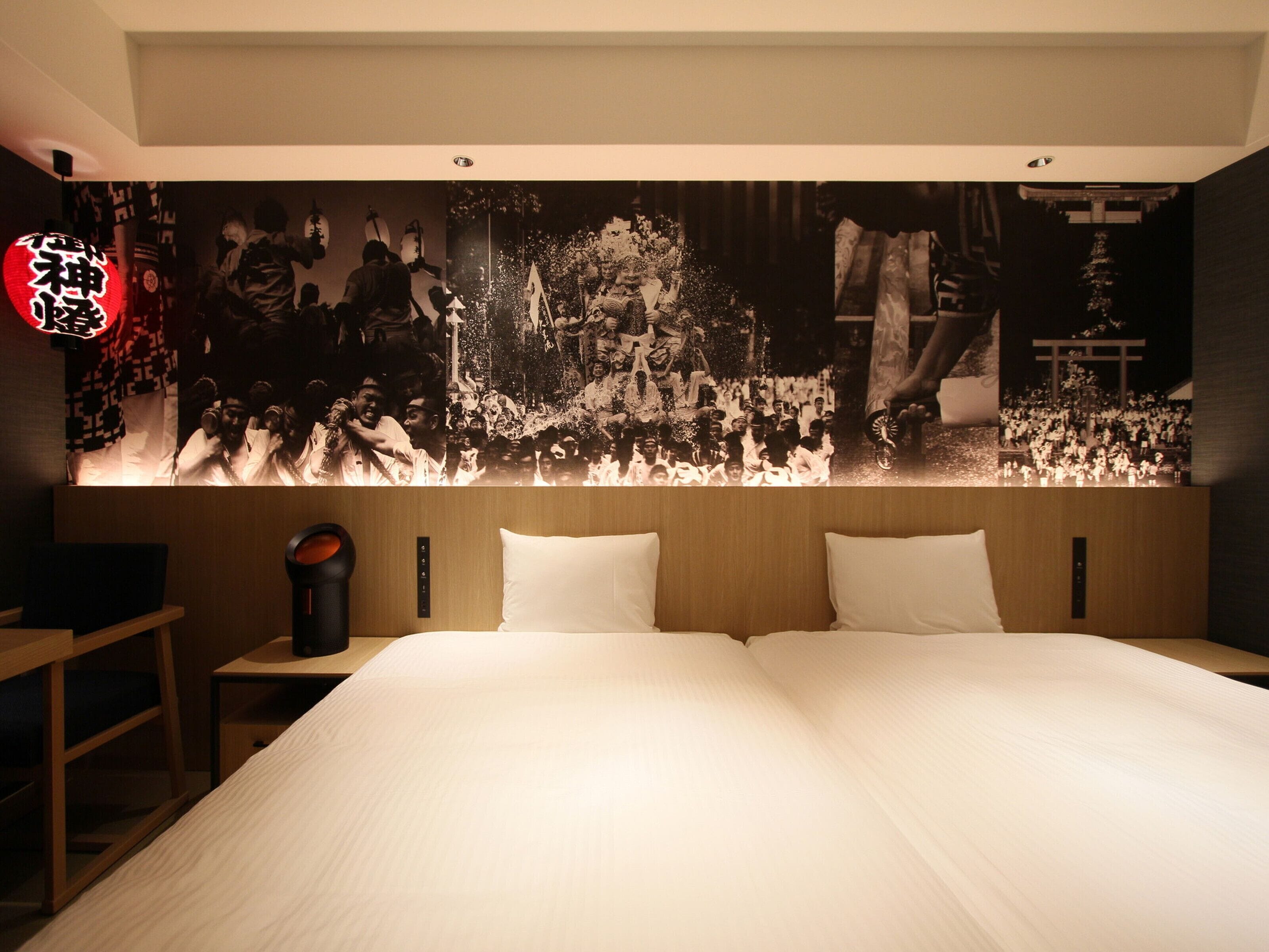 japanese style twin room | premium bedding, in-room safe, desk, laptop workspace