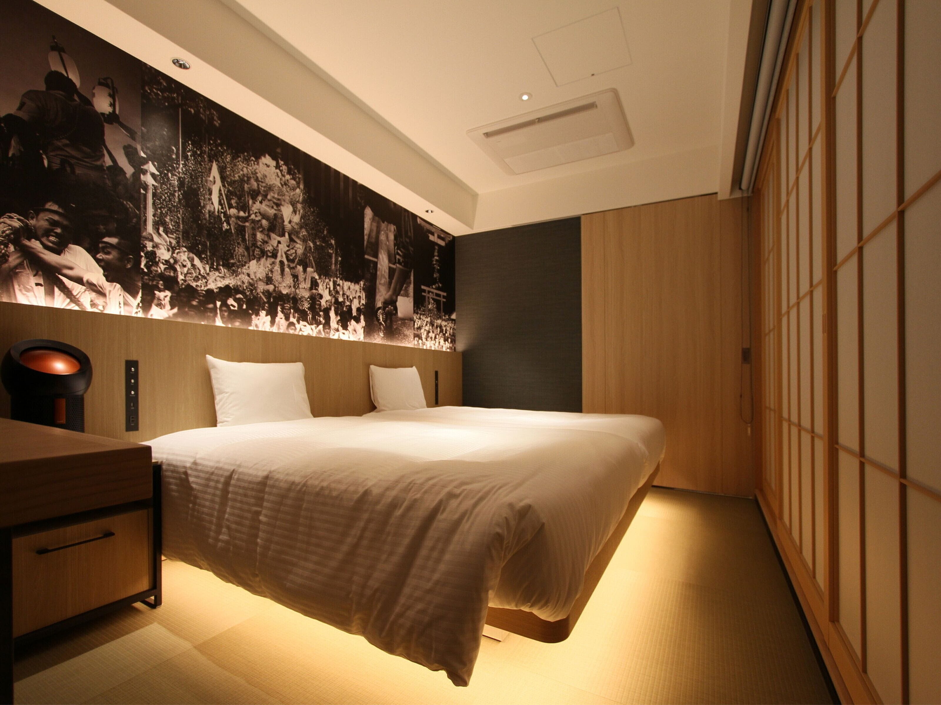 japanese style twin room | premium bedding, in-room safe, desk, laptop workspace