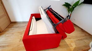 1 chambre, lit parapluie, Wi-Fi gratuit, draps fournis