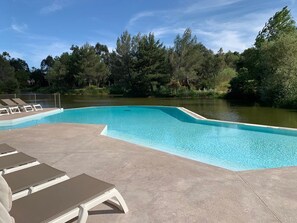 Outdoor pool, a heated pool - Charming 3 bedroom villa - Les Restanques du Golfe de Saint Tropez in grimaud (Grimaud)