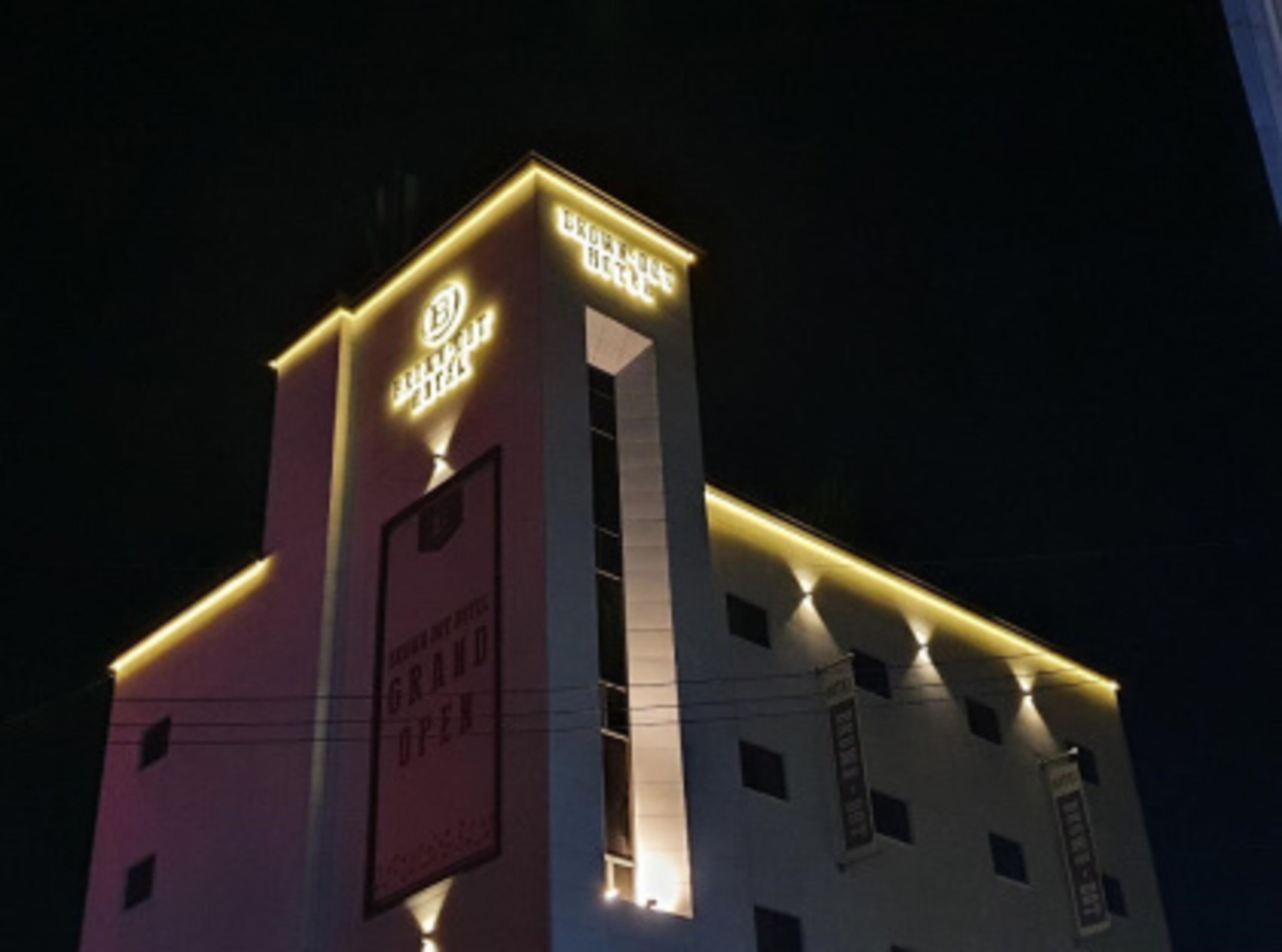 front of property – evening/night